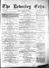Beverley Echo Tuesday 12 January 1886 Page 1