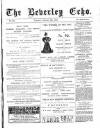 Beverley Echo Tuesday 08 October 1895 Page 1