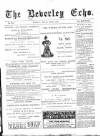 Beverley Echo Tuesday 22 October 1895 Page 1
