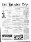 Beverley Echo Tuesday 12 November 1895 Page 1