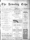 Beverley Echo Wednesday 14 January 1903 Page 1