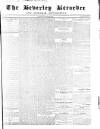 Beverley and East Riding Recorder Saturday 21 March 1857 Page 1