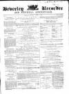 Beverley and East Riding Recorder Saturday 09 August 1862 Page 1