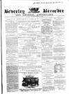 Beverley and East Riding Recorder Saturday 18 April 1863 Page 1