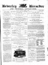 Beverley and East Riding Recorder Saturday 03 October 1863 Page 1