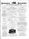 Beverley and East Riding Recorder Saturday 31 October 1863 Page 1