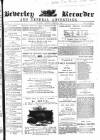 Beverley and East Riding Recorder Saturday 09 January 1864 Page 1