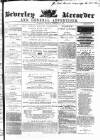 Beverley and East Riding Recorder Saturday 20 February 1864 Page 1