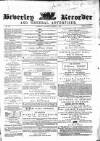 Beverley and East Riding Recorder Saturday 07 January 1865 Page 1