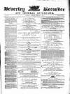 Beverley and East Riding Recorder Saturday 11 February 1865 Page 1