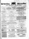 Beverley and East Riding Recorder Saturday 03 June 1865 Page 1