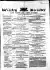 Beverley and East Riding Recorder Saturday 08 December 1866 Page 1