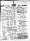 Beverley and East Riding Recorder Saturday 15 December 1866 Page 1