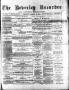 Beverley and East Riding Recorder Saturday 06 September 1884 Page 1