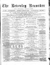 Beverley and East Riding Recorder