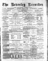Beverley and East Riding Recorder Saturday 16 March 1889 Page 1