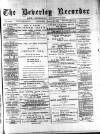 Beverley and East Riding Recorder Saturday 28 January 1893 Page 1