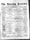 Beverley and East Riding Recorder Saturday 19 October 1895 Page 1