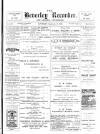 Beverley and East Riding Recorder Saturday 15 September 1900 Page 1