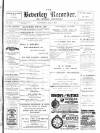 Beverley and East Riding Recorder Saturday 06 July 1901 Page 1