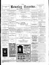 Beverley and East Riding Recorder Saturday 14 October 1905 Page 1
