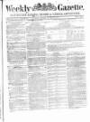 Weekly Gazette, Incumbered Estates Record & National Advertiser (Dublin, Ireland) Saturday 16 December 1854 Page 1