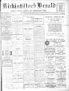 Kirkintilloch Herald Wednesday 09 November 1910 Page 1