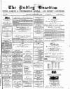 Dudley Guardian, Tipton, Oldbury & West Bromwich Journal and District Advertiser Saturday 19 December 1874 Page 1