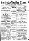 Hendon & Finchley Times Saturday 22 March 1879 Page 1