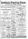 Hendon & Finchley Times Saturday 17 January 1880 Page 1