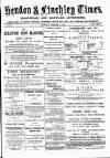 Hendon & Finchley Times Saturday 07 February 1880 Page 1