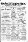 Hendon & Finchley Times Saturday 14 August 1880 Page 1