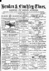 Hendon & Finchley Times Saturday 16 October 1880 Page 1