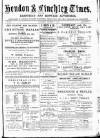Hendon & Finchley Times Saturday 26 March 1881 Page 1