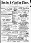 Hendon & Finchley Times Saturday 12 February 1881 Page 1