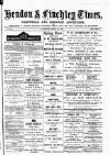 Hendon & Finchley Times Saturday 25 March 1882 Page 1