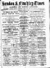 Hendon & Finchley Times Saturday 13 January 1883 Page 1