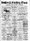 Hendon & Finchley Times Saturday 01 September 1883 Page 1