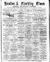 Hendon & Finchley Times Saturday 20 September 1884 Page 1