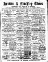 Hendon & Finchley Times Saturday 10 January 1885 Page 1
