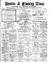 Hendon & Finchley Times Friday 04 March 1892 Page 1