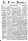 Ludlow Advertiser Saturday 18 October 1862 Page 1