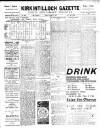 Kirkintilloch Gazette Friday 02 November 1923 Page 1