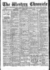 Western Chronicle Friday 25 October 1918 Page 1