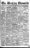 Western Chronicle Friday 13 January 1922 Page 1