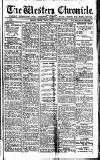 Western Chronicle Friday 12 January 1923 Page 1