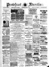 Pontefract Advertiser Saturday 09 March 1889 Page 1