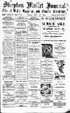Shepton Mallet Journal Friday 28 July 1939 Page 1