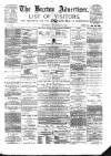 Buxton Advertiser Saturday 11 December 1880 Page 1