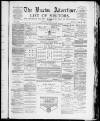 Buxton Advertiser Saturday 03 March 1883 Page 1